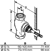 Скрытая часть для смесителя Kludi 29811, бронза