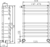 Полотенцесушитель водяной Margaroli Sole 464-8м 4644708GON, золото