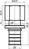 Переходник Stout SFA 0002 20xG 1/2" аксиальный с внутренней резьбой