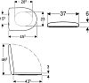 Крышка-сиденье Keramag Renova Compact 573015000, белый