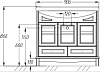 Мебель для ванной Opadiris Омега 90 фисташковая