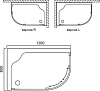 Поддон для душа 120х80 см AM.PM Orange Twin Slide W54T-302L120W64 левосторонний