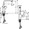 Смеситель для раковины Hansgrohe Metris 31187000, хром