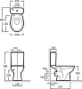 Напольный унитаз Jacob Delafon Patio UJD102-00 с бачком ETB212-00