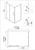 Душевое ограждение Niagara Nova NG-62-10A-A90 стекло прозрачное, профиль хром