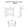 Полотенцесушитель водяной Тругор Браво Браво2/нп6050П хром