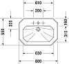 Раковина Duravit 1930 Series 0438800000 (043880 00 00), белый