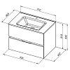 Тумба под раковину Aquanet Алвита new 303910 коричневый