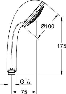Душевая лейка Grohe Relexa Trio 28793000