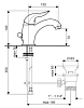 Смеситель для раковины Emmevi Duka 44003OR золото