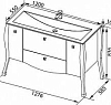 Тумба с раковиной Aquanet Мадонна 120 00212894 белый