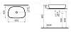 Раковина накладная VitrA Outline 5993B403-0016 белый