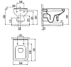 Подвесной унитаз Creavit Sphinx SP321(SP320.00100)