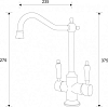 Смеситель для кухни Zorg Sanitary ZR 344 YF BR, бронза