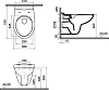 Унитаз подвесной Vitra Spinflush 7855B003-0075 безободковый, белый