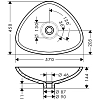 Раковина накладная Axor Massaud 42305000 белый