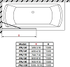 Шторка для ванной Radaway Idea Black PNJ II 60 10001060-54-01