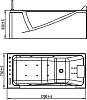 Акриловая ванна Orans OLS-BT65108L 170х75