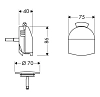 Накладка для слива-перелива Hansgrohe Exafill 58127000 хром