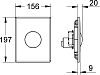 Кнопка смыва Grohe Skate 38672SD0 хром