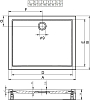 Акриловый поддон для душа Riho Davos 259 D002010005 160x90 см белый
