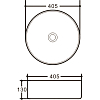 Раковина Vincea VBS-316 40.5 см, белый