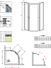 Душевой уголок 90х90 см Radaway Premium A 90/170 30401-01-01 стекло прозрачное