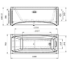 Акриловая ванна Vannesa 2-01-0-0-1-237Р белый