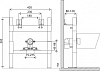 Инсталляция для биде с крепежом BelBagno BB024-BD