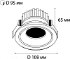 Встраиваемый светодиодный светильник Italline IT06-6017 white 4000K