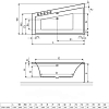 Акриловая ванна Excellent Sfera Slim 170х100 WAEX.SFP17WHS