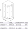 Душевой уголок 100х100 см Good Door Galaxy R-100-C-CH ГЛ00007 стекло прозрачное