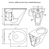 Унитаз Стальные решения антивандальный, подвесной с сидением AN-T001 из нержавеющей стали