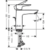 Смеситель для раковины Hansgrohe Talis E 71713140 бронза