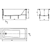 Акриловая ванна Roca Elba 150x75 248509000 без гидромассажа