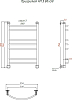 Полотенцесушитель электрический Тругор Приоритет эл ТЭН 3 80*50 (ЛЦ2)