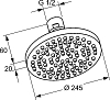 Верхний душ Kludi A-QA 6652105-00, хром