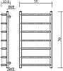 Полотенцесушитель водяной Domoterm Лаура П7 50x70 античная бронза