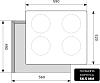 Индукционная варочная панель LEX EVH 640-2 CHYO000195, black