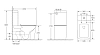 Унитаз-компакт Terminus Ватикан, 12F61x36W, безободковый, крышка-сиденье микролифт, белый