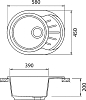 Кухонная мойка GranFest Rondo GF-R580L терракот