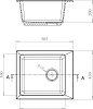 Кухонная мойка GranFest Practic GF-P505 бежевый