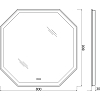 Зеркало BelBagno SPC-OTT-800-800-LED-TCH-WARM 80 см, с подсветкой, подогревом и сенсорным выключателем