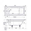 Чугунная ванна Delice Repos DLR220507-AS белый