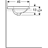 Раковина 55 см Geberit VariForm 500.720.01.2, белый