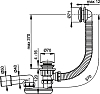 Слив-перелив AlcaPlast A504KM