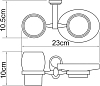 Держатель стакана и мыльницы Wasserkraft Main 9226