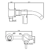 Смеситель для раковины Esko SM28 GLD золото