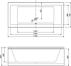 Акриловая ванна Cezares Plane 170х70 PLANE-170-70-45-W37