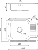 Комплект кухонная мойка Iddis Basic BAS65SLi77 хром + смеситель Iddis Cuba CUBSBJ0i05